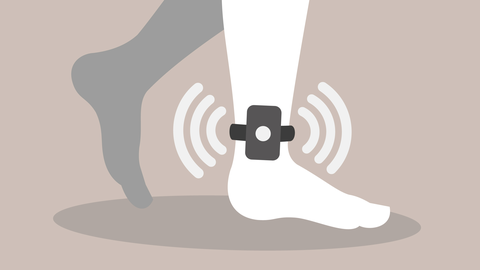 Grafik EAÜ mit Fuß und Fußfessel