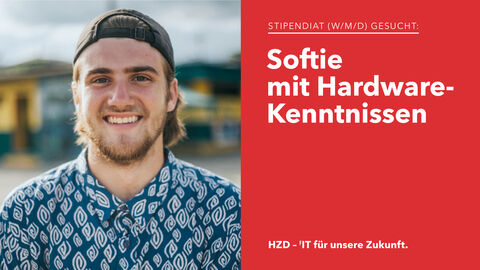 Lachender junger Mann mit Base-Cap_Motiv Stipendium