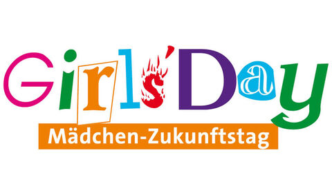 Buntes Logo des Girls' Day mit der Unterzeile 