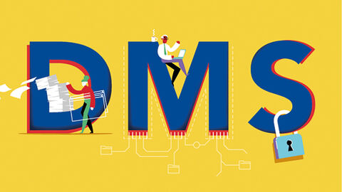 Logo des Dokumentenmanagementsystems DMS 4.0 der HZD