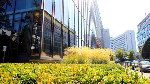 Blick auf den HZD-Neubau, wo in einem der großen Konferenzräume die ALD-Tagung 2024 stattfand