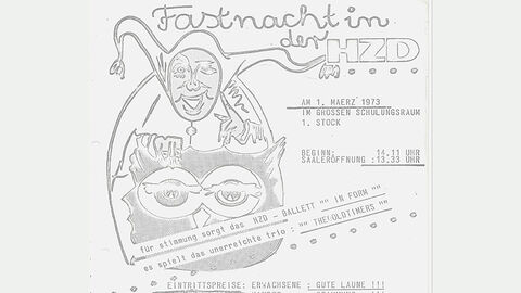 Archivbild_HZD-Chronik_Plakat zum Kreppelkaffe 1973