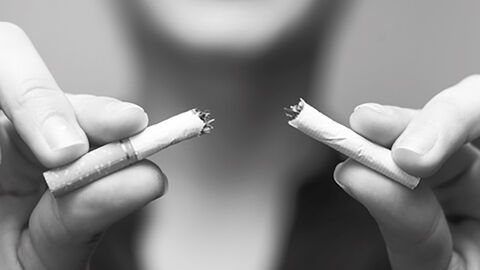 Zerbrochene Zigarette